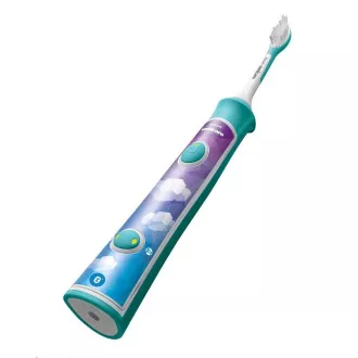 Philips HX6322/04 Sonicare for Kids, periuță de dinți, pentru copii, 62000 oscilații/min, 2 moduri de curățare, Bluetooth, aqua