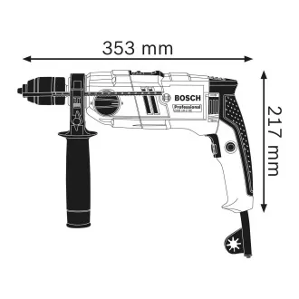 Burghiu cu ciocan Bosch GSB 18-2 RE, 800 W, perete 18 / 14 mm, lemn 35 / 22 mm