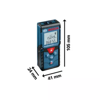 BOSCH GLM 40, distanțier cu laser, interval 0, 15 - 40, 00 m, 635 nm, < 1 mW
