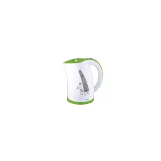 Fierbător electric Orava VK-3417 G, 2000 W, 1,7 l, oprire automată, alb / verde
