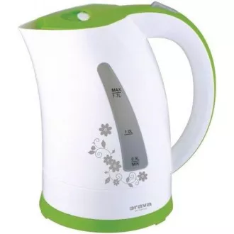 Fierbător electric Orava VK-3417 G, 2000 W, 1,7 l, oprire automată, alb / verde