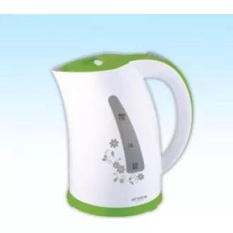 Fierbător electric Orava VK-3417 G, 2000 W, 1,7 l, oprire automată, alb / verde