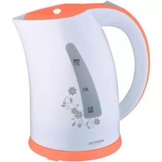 Fierbător electric Orava VK-3417 G, 2000 W, 1,7 l, oprire automată, alb / verde