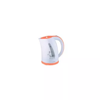 Fierbător electric Orava VK-3417 P, 2000 W, 1,7 l, oprire automată, alb / portocaliu