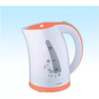 Fierbător electric Orava VK-3417 P, 2000 W, 1,7 l, oprire automată, alb / portocaliu