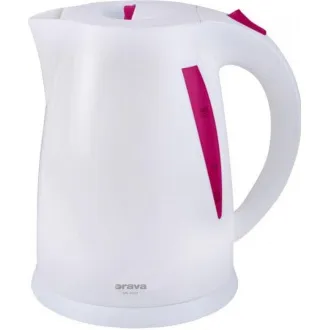 Fierbător electric ORAVA VK-3117 R, 2000 W, 1,7 l, oprire automată, roz / alb