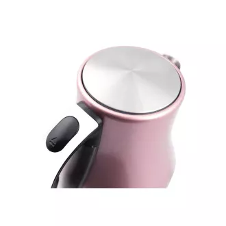 Fierbător electric roz Orava VK-3715, 1850-2200 W, design, 1,7 l, oprire automată, roz
