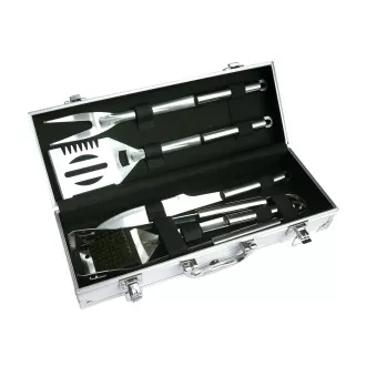 Set de ustensile de grătar Landmann în cutie de aluminiu - 5 buc, oțel inoxidabil, 12099 Set de ustensile de grătar Landmann în cutie de aluminiu - 5 buc, oțel inoxidabil, 12099
