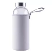Steuber Sticluță de sticlă cu capac 500 ml, gri