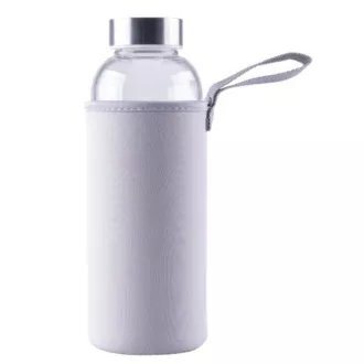 Steuber Sticluță de sticlă cu capac 500 ml, gri