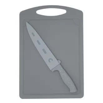 Steuber Scândură de tăiat cu cuțit Chef gri 36 x 25 cm Steuber Scândură de tăiat cu cuțit Chef gri 36 x 25 cm