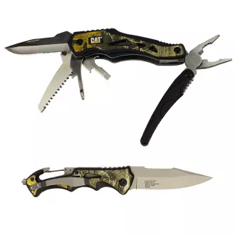 Set multifuncțional Caterpillar Gift, cuțit și multitool CT240358