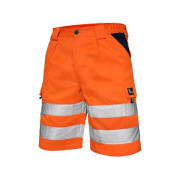 Pantaloni scurți CXS NORWICH, warning, bărbați, portocalii, mărimea 54