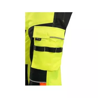 Pantaloni de avertizare CXS BENSON, bărbați, galben-negru, mărimea 56