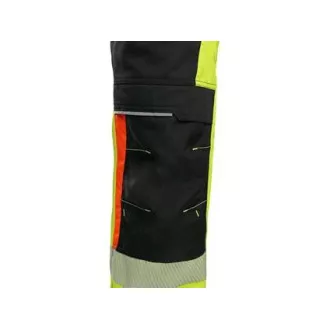 Pantaloni de avertizare CXS BENSON, bărbați, galben-negru, mărimea 56