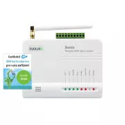 EVOLVEO Sonix - alarmă GSM fără fir (4 telecomenzi, senzor de mișcare PIR, senzor ușă / fereastră, difuzor extern, Android / iPhone