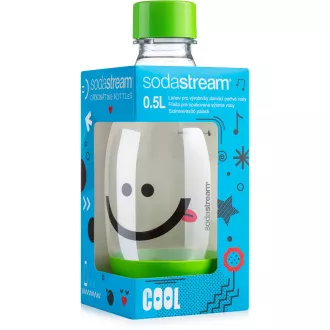 Biberon 0,5l Smiley green SODA