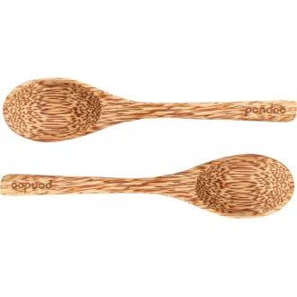 Pandoo Castron de nucă de cocos și set de linguri 2pcs Pandoo Castron de nucă de cocos și set de linguri 2pcs