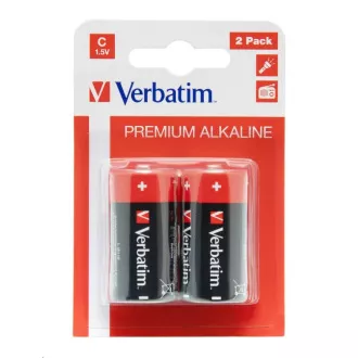 VERBATIM Baterii alcaline C, 2 PACK / LR14
