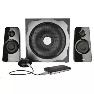 Set difuzoare subwoofer TRUST 2.1 Tytan - negru, negru