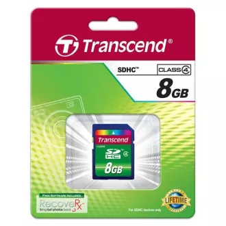 Card SDHC TRANSCEND de 8 GB clasa 4