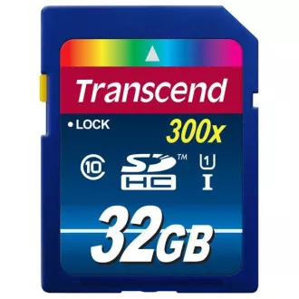 Card SDHC TRANSCEND 32GB Premium, Clasa 10 UHS-I, 300X Card SDHC TRANSCEND 32GB Premium, Clasa 10 UHS-I, 300X