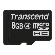 Card MicroSDHC TRANSCEND 8GB Clasa 4, fără adaptor
