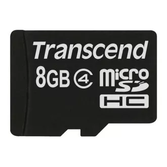 Card MicroSDHC TRANSCEND 8GB Clasa 4, fără adaptor