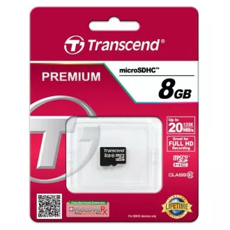 Card MicroSDHC TRANSCEND 8GB Clasa 10 8GB, fără adaptor Card MicroSDHC TRANSCEND 8GB Clasa 10 8GB, fără adaptor