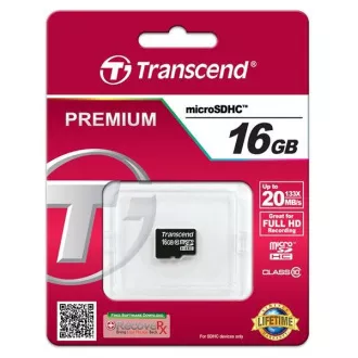 Card MicroSDHC TRANSCEND 32GB Clasa 10, fără adaptor