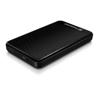HDD extern TRANSCEND USB 3.1 StoreJet 25A3, 1TB, Negru (rezistent la șocuri, AES 256-bit)