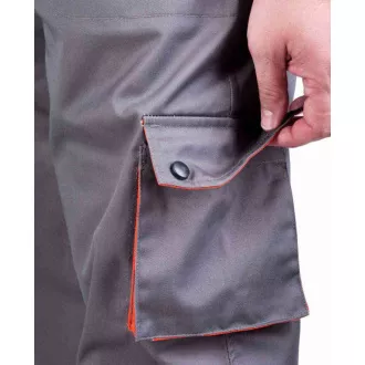Pantaloni DESMAN cu talie gri / portocaliu 50