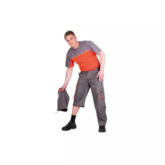 Pantaloni DESMAN 2in1 gri / portocaliu 48