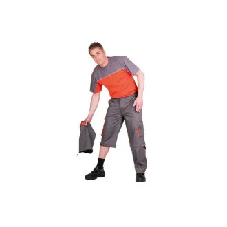 Pantaloni DESMAN 2in1 gri / portocaliu 56