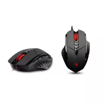 Mouse de gaming A4tech BLOODY V7, până la 3200 DPI, tehnologie V-Track, memorie de 160 KB, USB, CORE 3, plăcuțe metalice