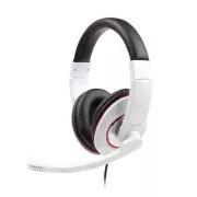 Căști GEMBIRD cu microfon MHS-001GW, alb lucios