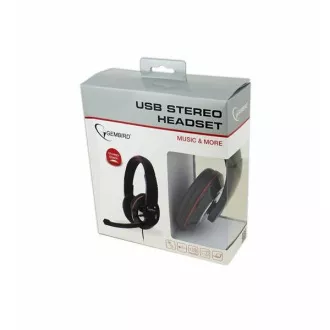 Căști GEMBIRD cu microfon MHS-U-001 Gaming, negru, USB