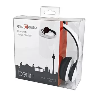 Căști GEMBIRD cu microfon Berlin, Bluetooth, alb Căști GEMBIRD cu microfon Berlin, Bluetooth, alb