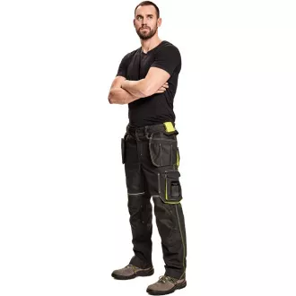 Pantaloni KNOXFIELD 320 antracit / galben 52