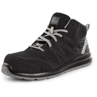 Pantofi CXS TEXLINE MURTER S1PS, până la gleznă, negru-gri, mărimea 46