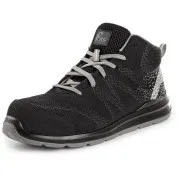 Pantofi CXS TEXLINE MURTER S1PS, până la gleznă, negru-gri, mărimea 47