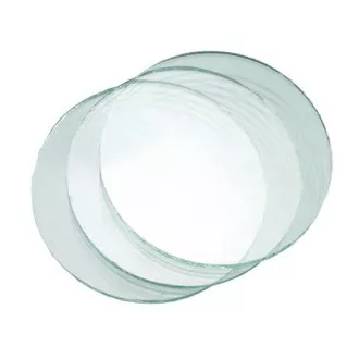 Sticla pentru ochelari de sudura, transparenta, diametru 50 mm