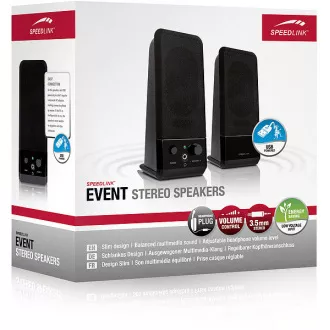 Difuzoare SPEED LINK SL-8004-BK EVENT Difuzoare stereo, negre