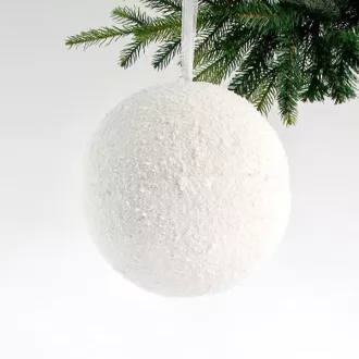 Eurolamp ornament de Crăciun bulgăre de zăpadă 25 cm, 1 buc