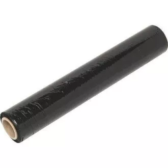 Folie stretch 50cm 23my manuală 1.66kg 240g miez negru Folie stretch 50cm 23my manuală 1.66kg 240g miez negru