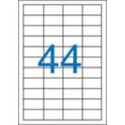 Etichete 48,5x25,4 mm, 4 rânduri, 44 etichete pe coală, 100 coli Victoria
