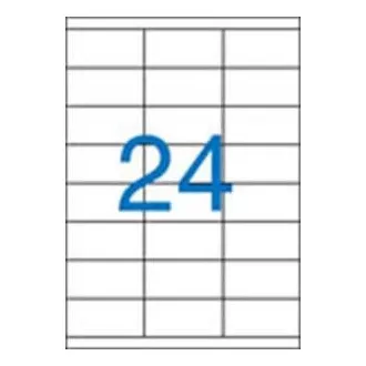Etichete 70x36mm 3 rânduri 24 etichete pe coală 100 coli Victoria