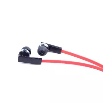 Căști GEMBIRD cu microfon MHS-EP-OPO pentru MP3, cablu plat, negru