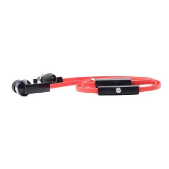Căști GEMBIRD cu microfon MHS-EP-OPO pentru MP3, cablu plat, negru