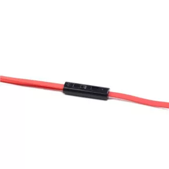 Căști GEMBIRD cu microfon MHS-EP-OPO pentru MP3, cablu plat, negru